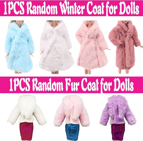 18 Delige Poppenkleding Set met 3 Rokken, Jas, Trui en 10 Paar Schoenen voor 11.5 Inch Pop — afbeelding 5