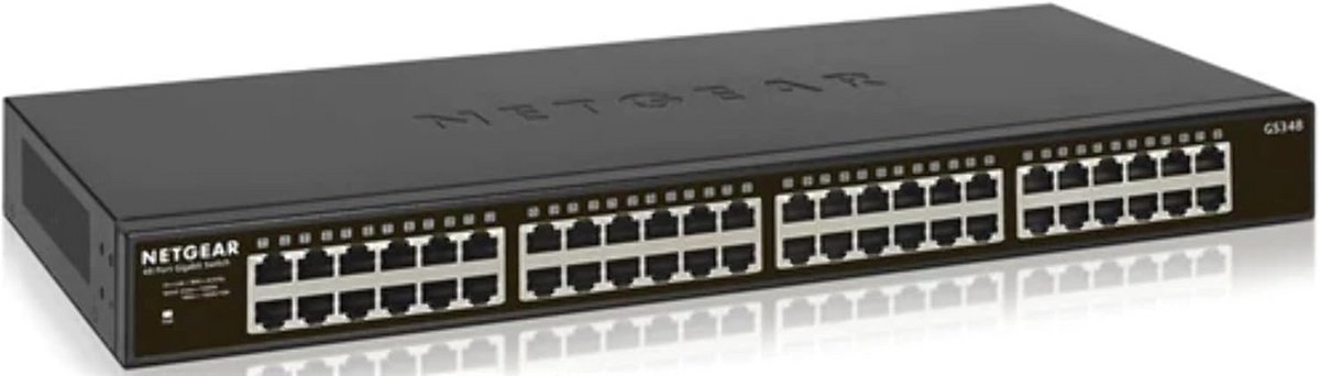 48-poorts Gigabit Ethernet netwerkswitch met rackmontage en eenvoudige installatie