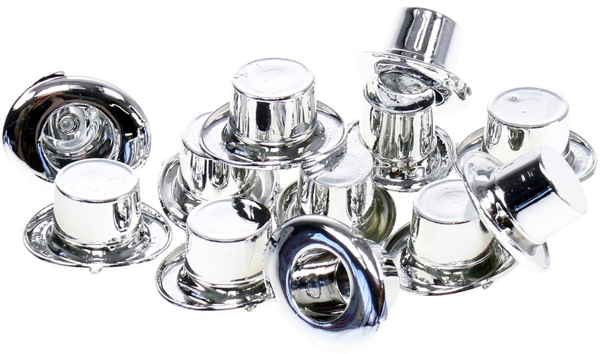 Cilinder mini zilver 12 st, 12 Stück