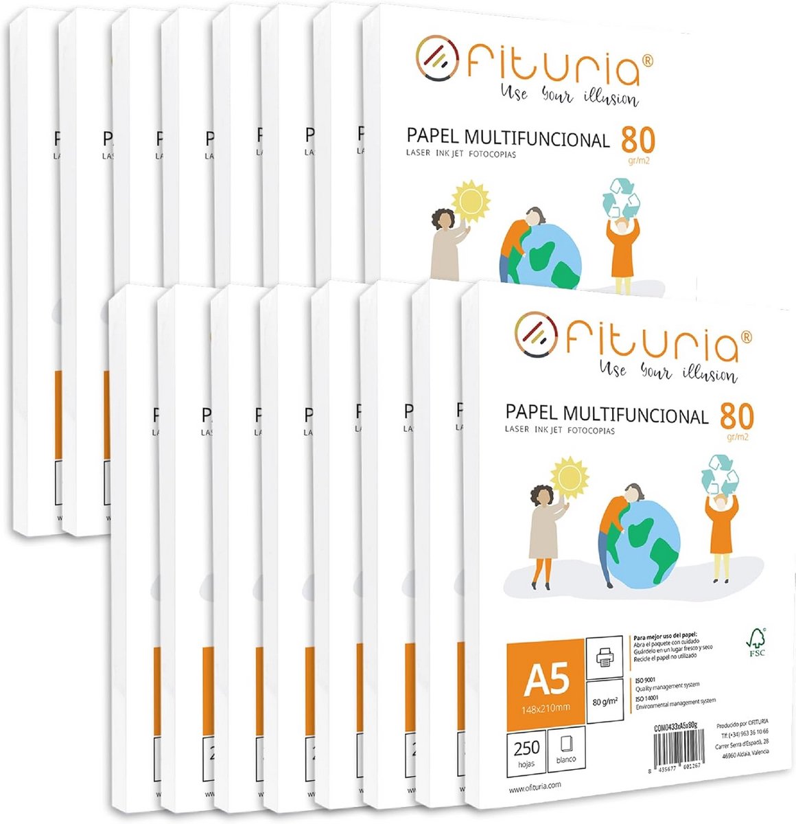 4000x A5 Papier Wit 80 g/m² - Hoge Kwaliteit Multifunctioneel Printerpapier