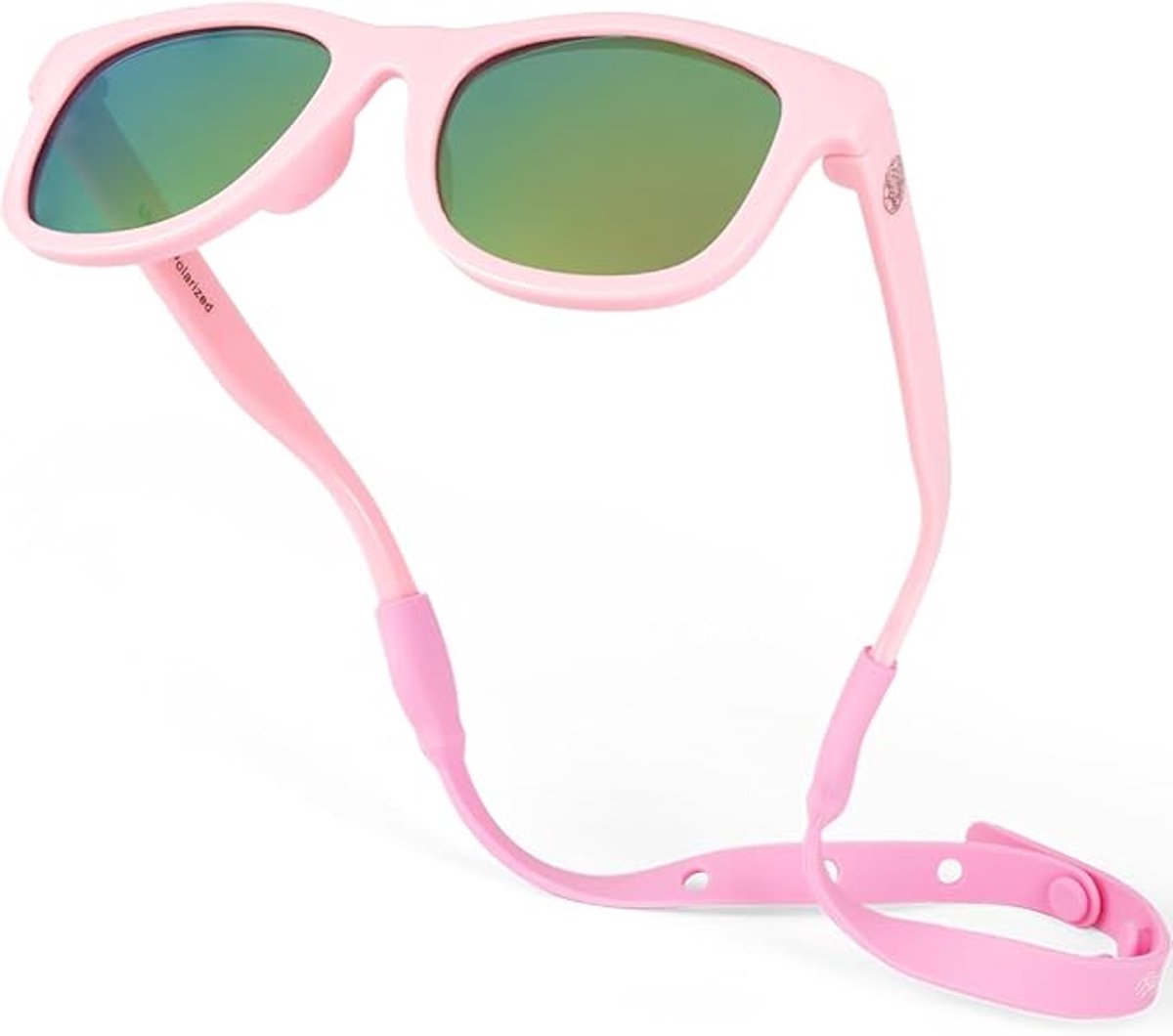 Babysunnies Barbie Roze Gepolariseerde Babyzonnebril met Bandje (0–24 Maanden) – Flexibele UV400 Babyzonnebril