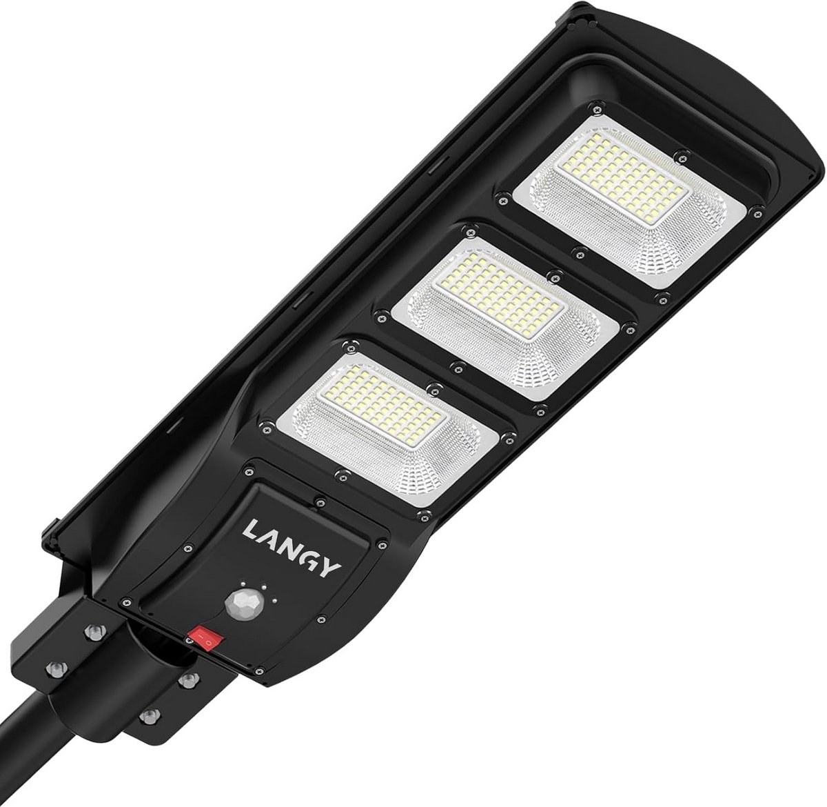 Krachtige LED Straatlantaarn op Zonne-energie met Bewegingssensor - 180 LEDs