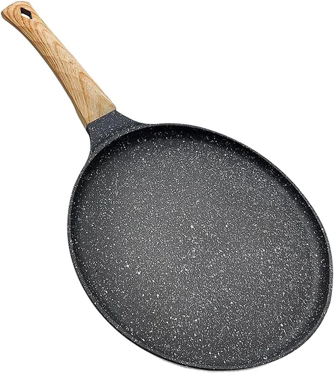 24cm Koekenpan voor Pannenkoeken en Eieren - Non-Stick Pan voor Alle Warmtebronnen
