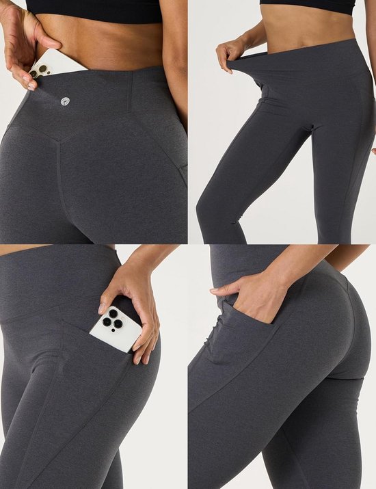 Dames Sportshorts Hoge Taille met Zakken voor Yoga en Training — afbeelding 3