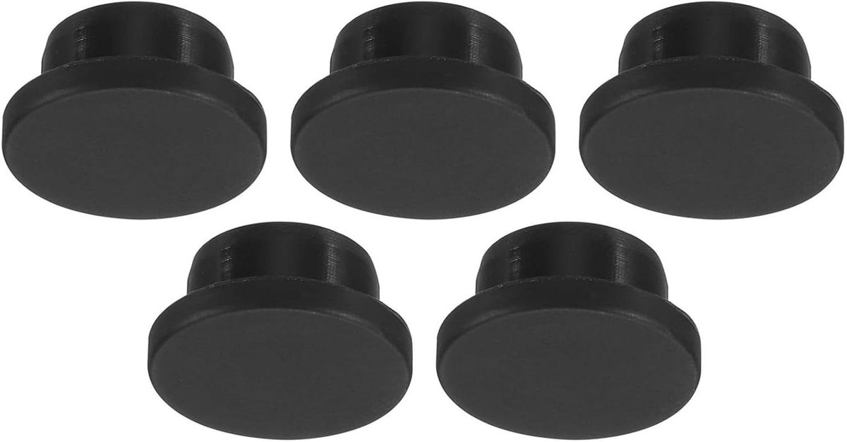 5 stuks zachte siliconen gatstoppen voor keukenpanelen - Ø 22 mm - waterdicht en flexibel