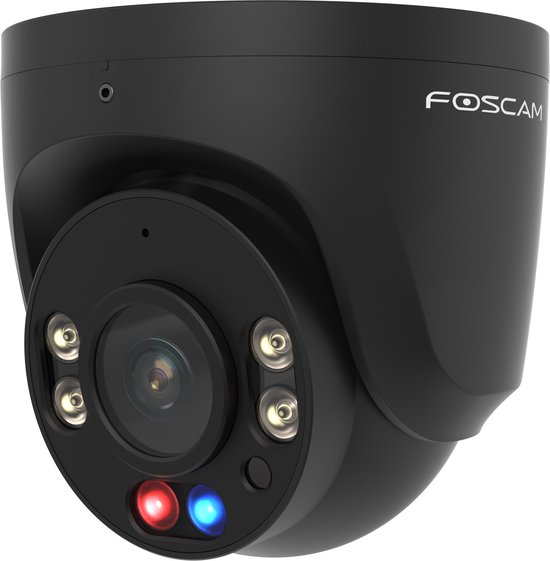 Foscam Caméra IP extérieure PoE 8 MP avec Spots Lumineux et sirène V8EP Blanc