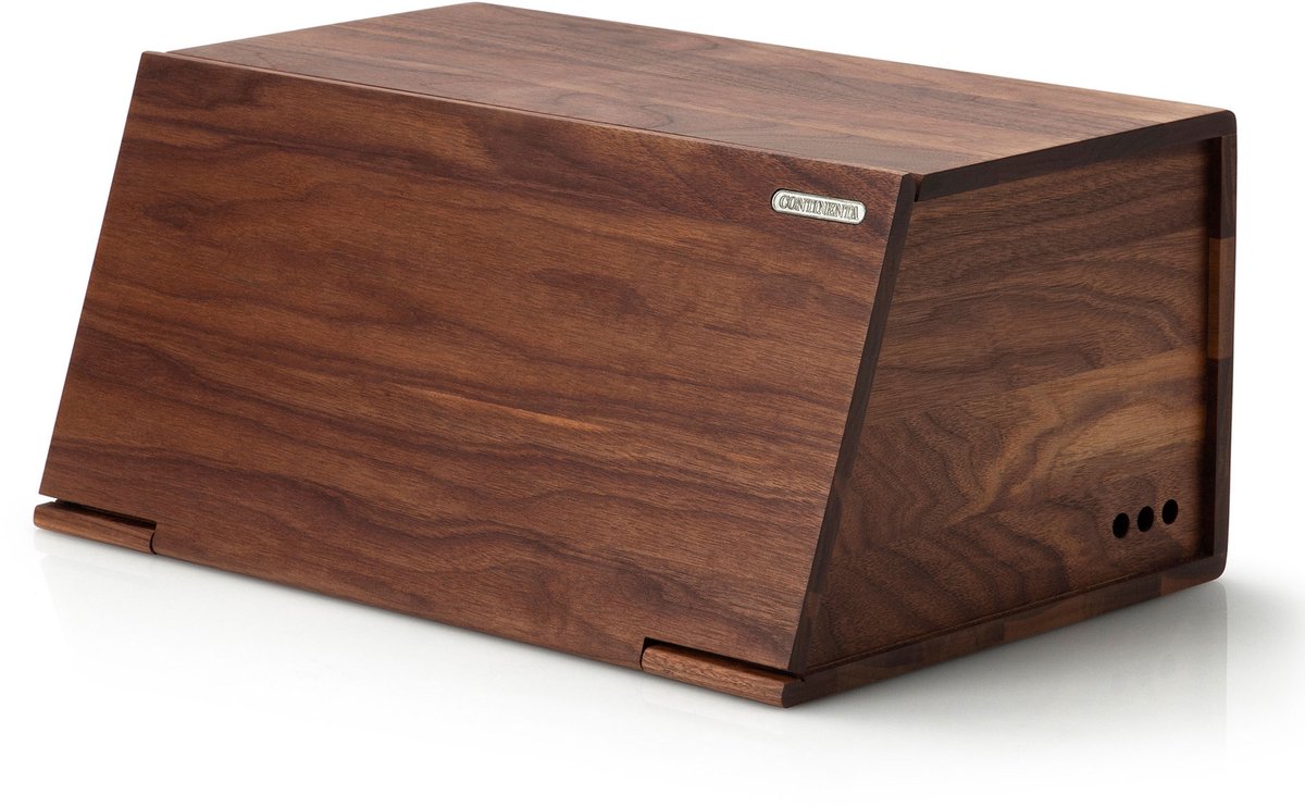 Continenta Broodtrommel in Hout - Notelaar - 40x28H18,5cm