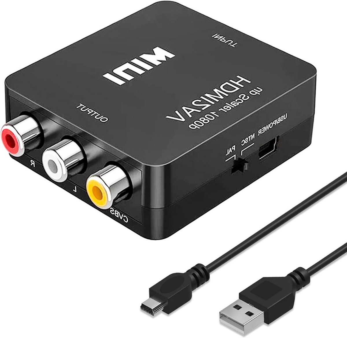 RCA naar HDMI Converter: AV naar HDMI Adapter voor Oudere Apparaten