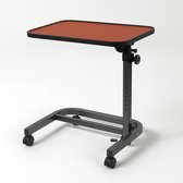 LOMUG Bijzettafel C-vorm, 360° draaibare bijzettafel, hout, in