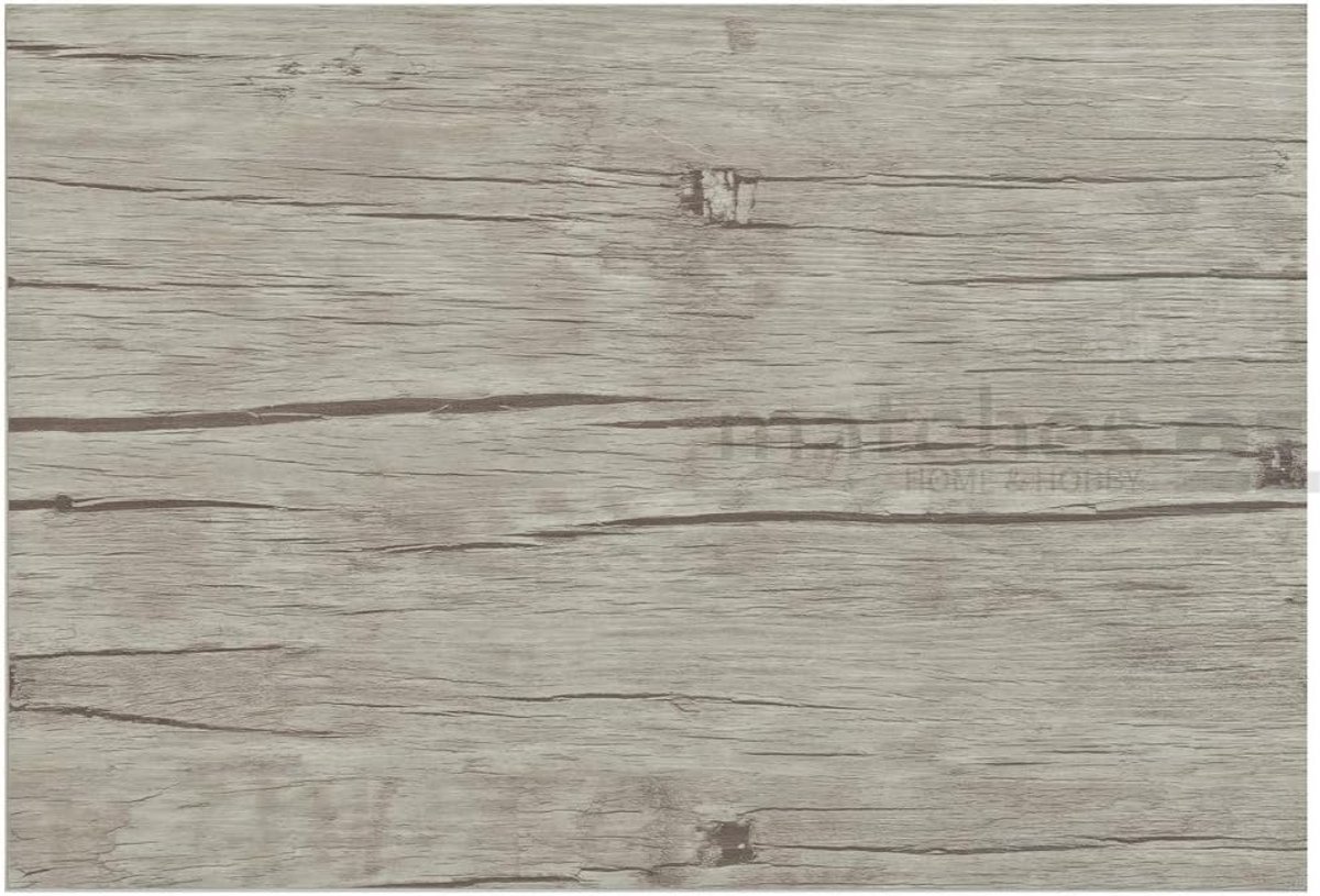 Set van 4 Houten Design Placemats Grijs 43.5x28.5 cm - Afwasbaar Kunststof
