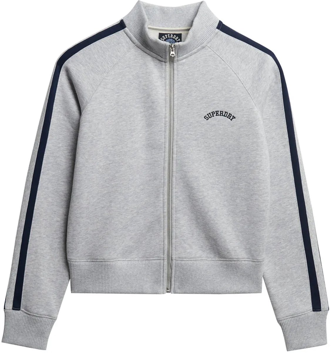 Superdry Athletic Essentials Logo Trainingsjack Dames Hoodies Grijs