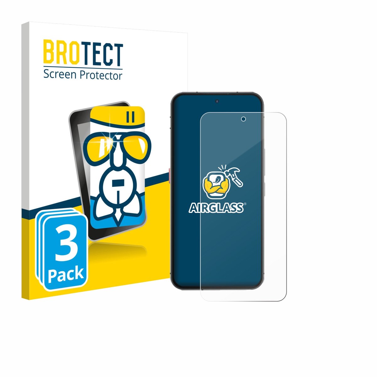 Screenprotector 3 Stuks voor Oukitel WP200 Pro Beschermglas transparant