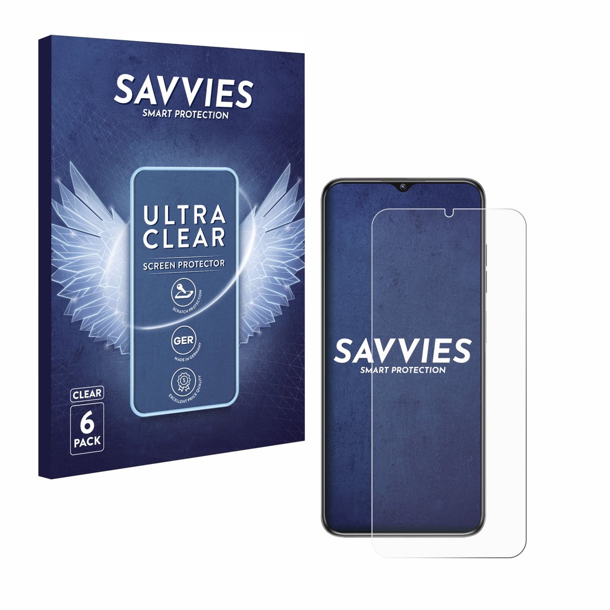 Savvies - Screenprotector voor Oukitel C1 Pro - Folie Beschermfolie transparant 6 Stuks