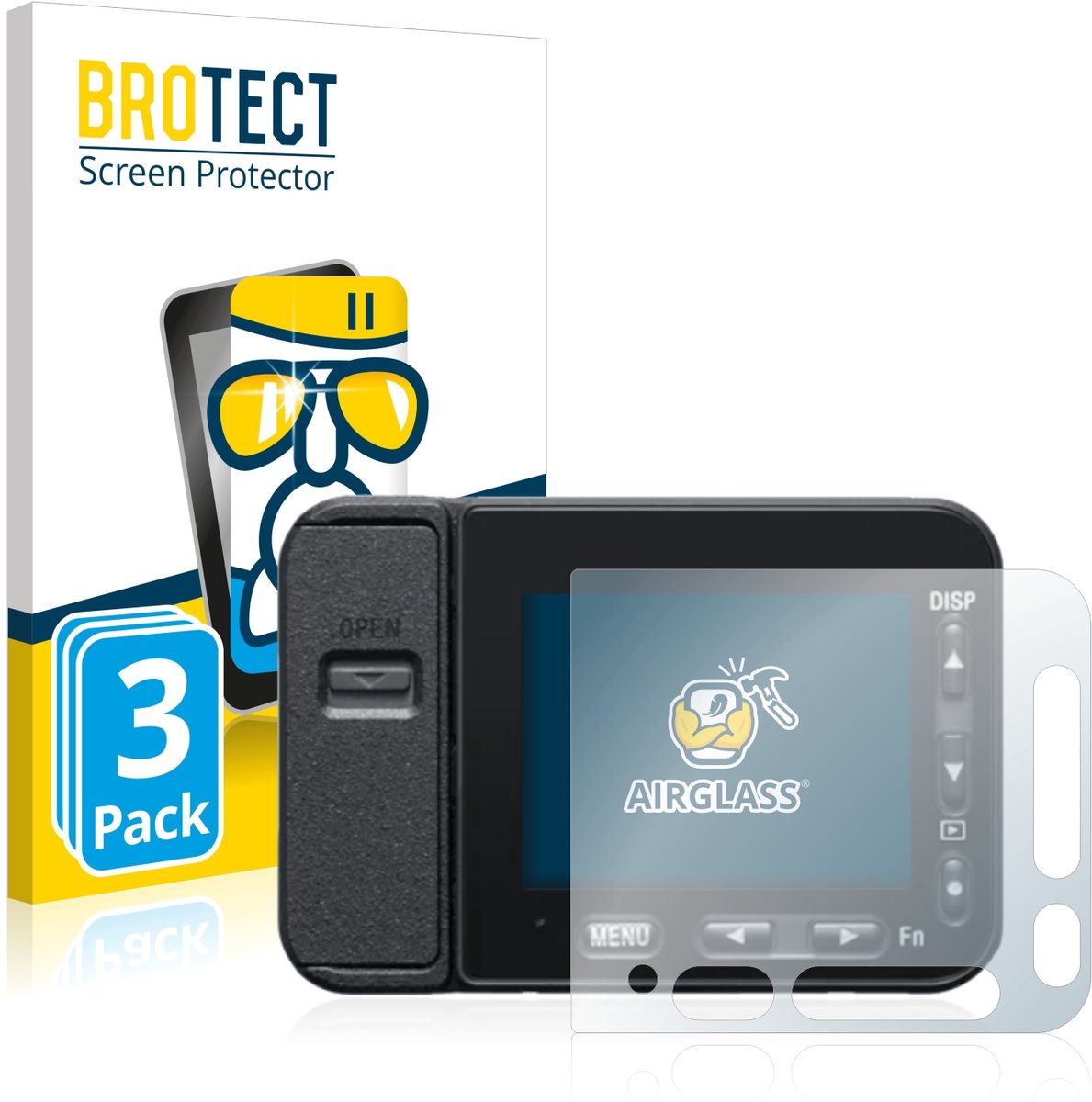 Screenprotector 3 Stuks voor Sony DSC-RX0M2 (RX0 II) Beschermglas transparant