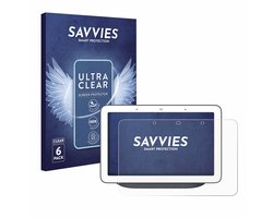 Savvies – Screenprotector voor Google Home Hub / Google Nest Hub – Folie Beschermfolie transparant 6 Stuks
