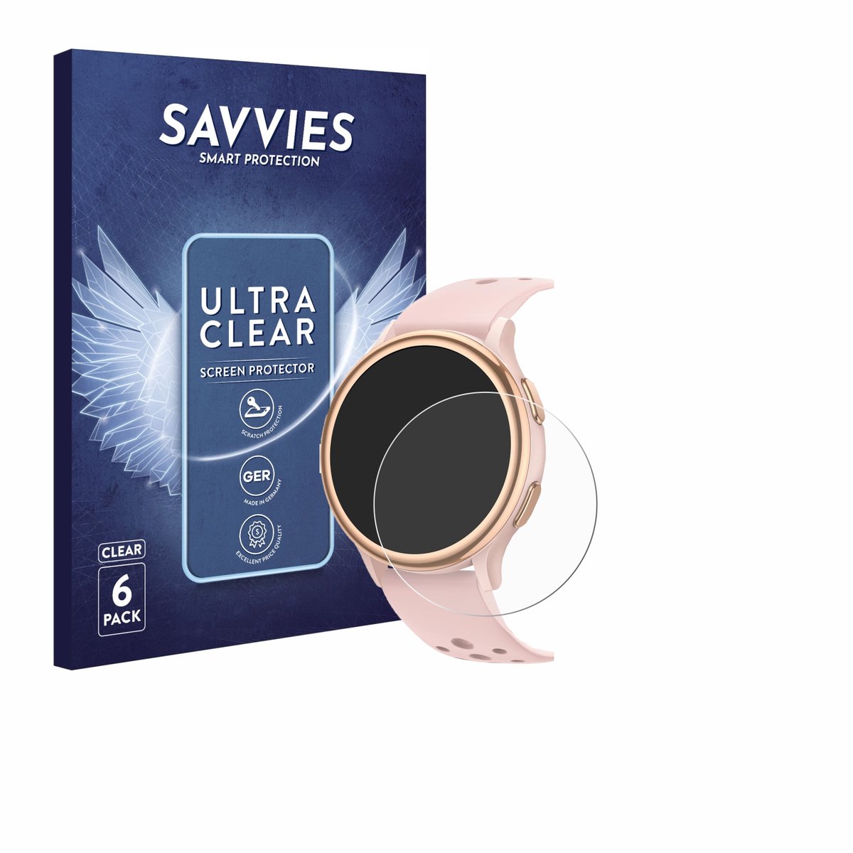 Savvies - Screenprotector voor Sanorum G53 1.27" - Folie Beschermfolie transparant 6 Stuks