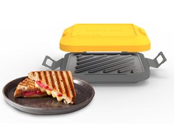 Clever Micro Toastie Tostimaker voor de Magnetron - Tosti in 3 tot 5 Minuten - Antiaanbak Grillplaten - Vaatwasmachinebestendig