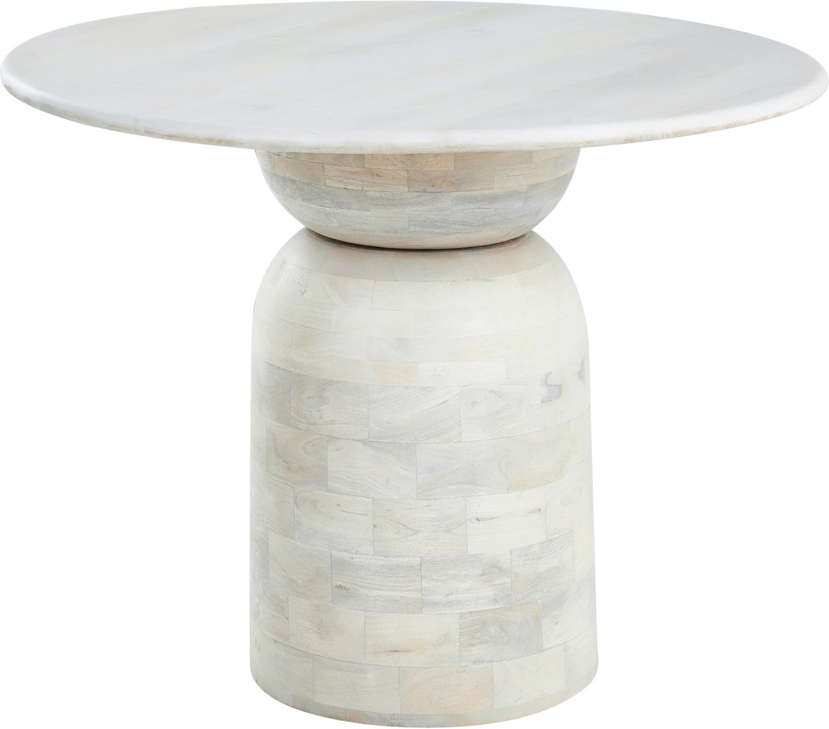 MURTLE - Eettafel - Wit - Mangohout