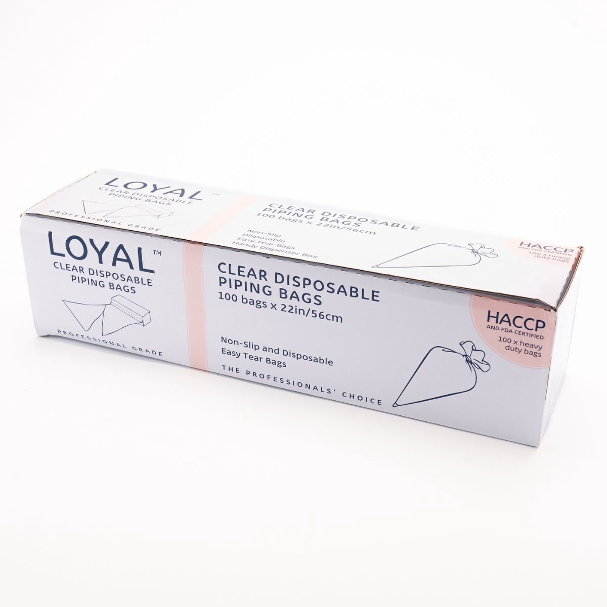 LOYAL Wegwerp Spuitzakken Transparant 56cm pk/100