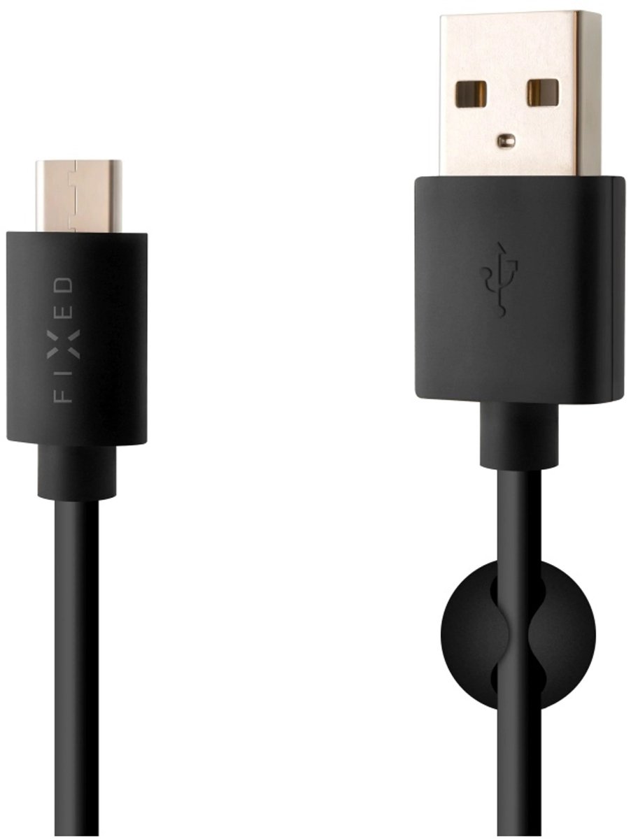 FIXED FIXD-UC-BK USB-kabel USB 2.0 1 m USB A USB C 4,8 Gbit/s Zwart