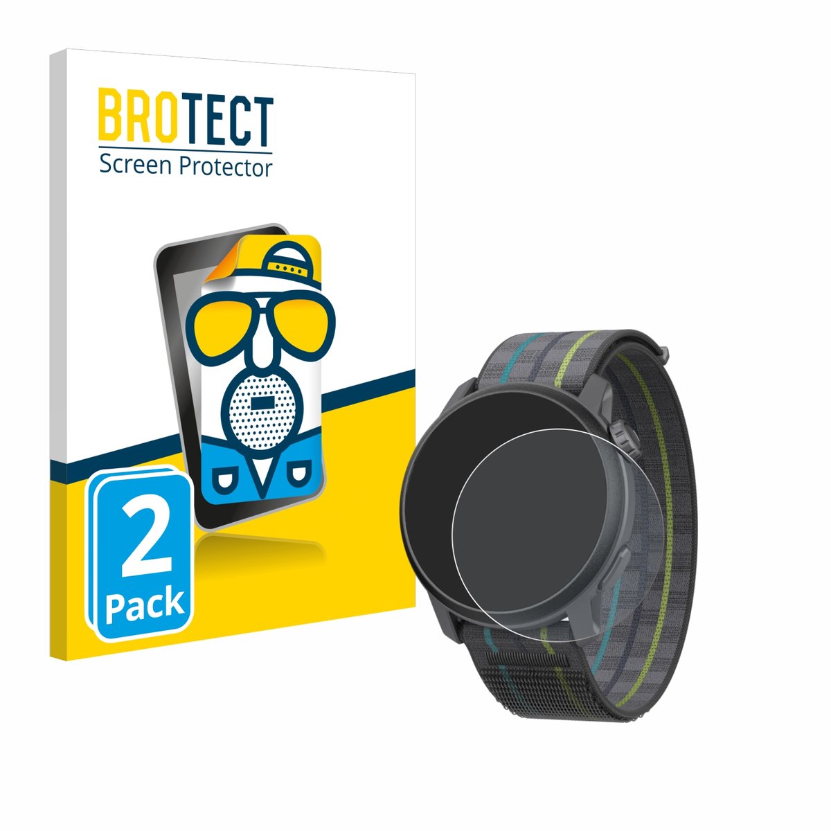 BROTECT - Screenprotector voor Coros Pace 3 - Folie Beschermfolie matte 2 Stuks