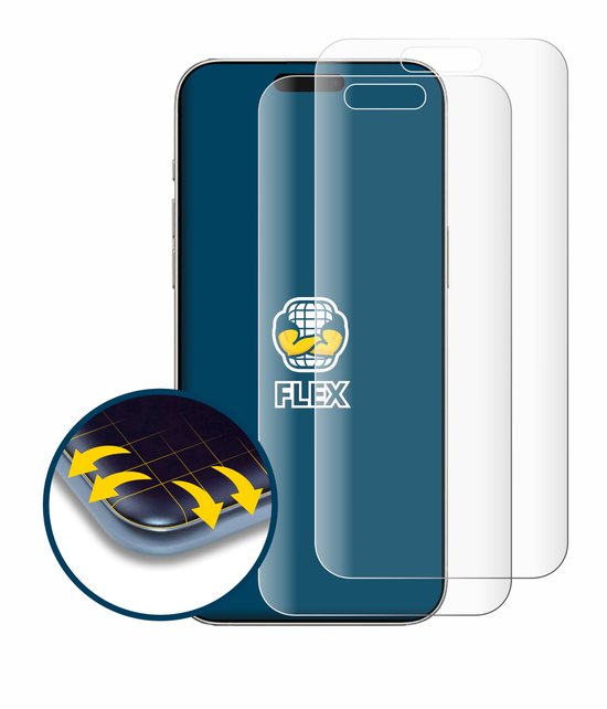 BROTECT - Protecteur d'écran pour Apple iPhone 16 - Film de protection transparent couverture complète - (2 pièces)