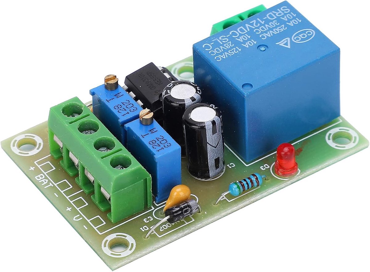 Laadregelaar Module - Batterij Lader - Accu Bescherming - Automatische Aan/Uit - 12V Systeem