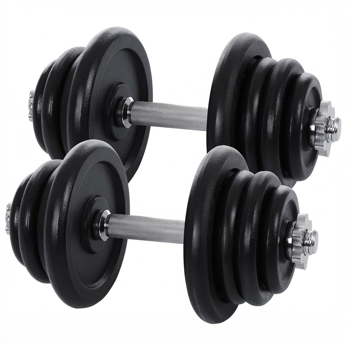 SONGMICS - Dumbells - Verstelbare Halterset van Gietijzer - 2 Stuks - Voor Thuis Fitness en Krachttraining