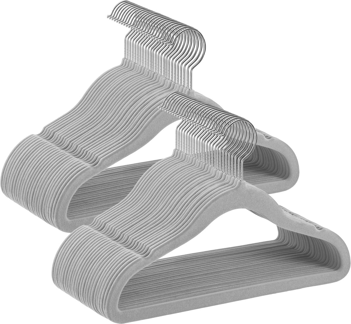 SONGMICS CRF027G05 - Kinderkledinghangers Set van 50 - Fluwelen Hangers - Antislip