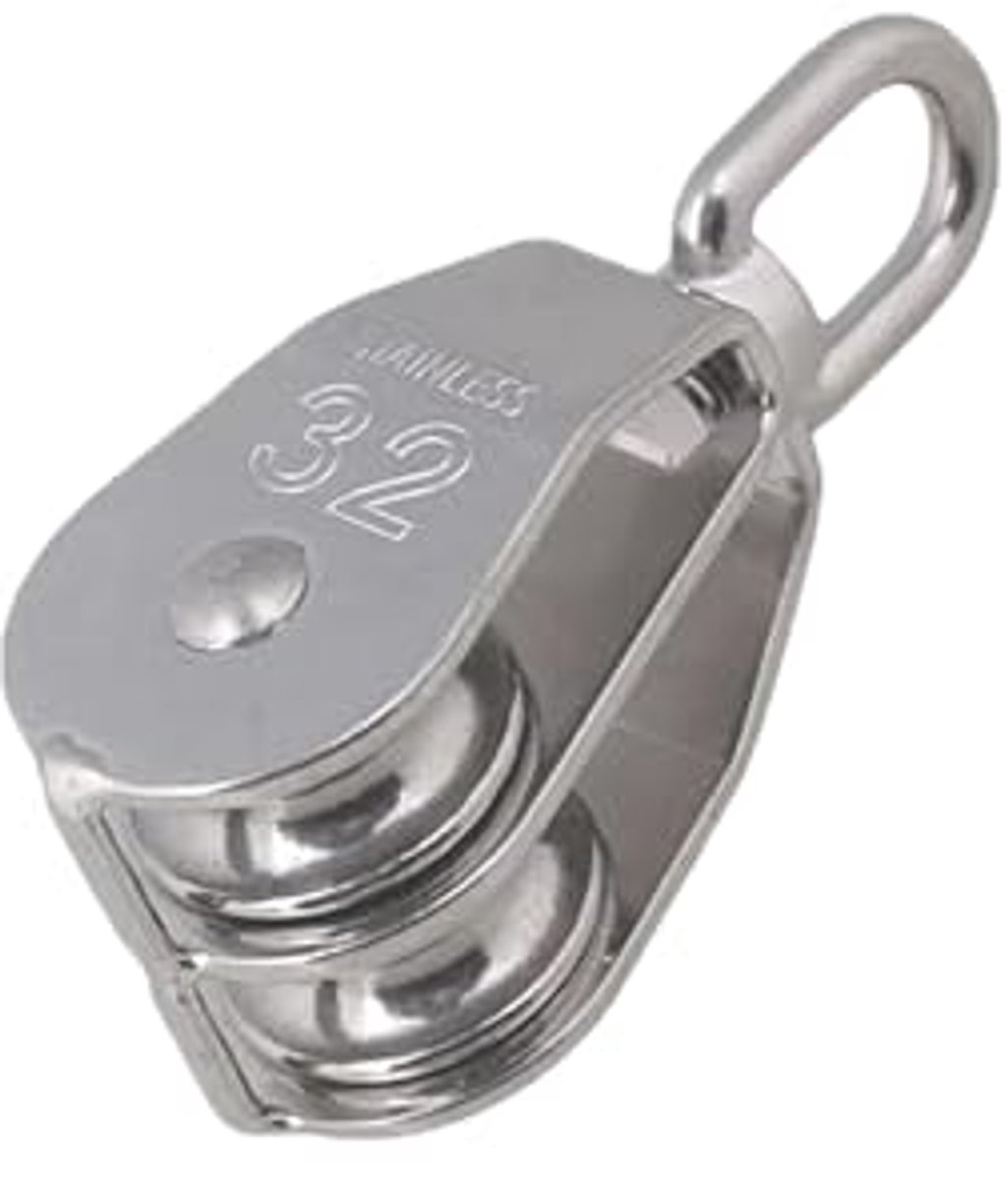Kabel Katrol Blok - Roestvrij Stalen Katrol Systeem - 250kg Maximale Belastbaarheid