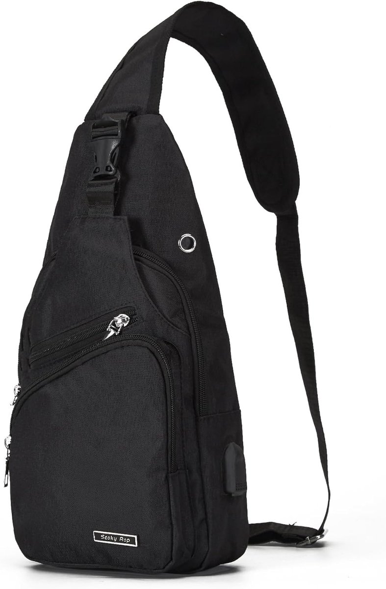 Borsttas - Schoudertas Crossbody - Dagelijks Gebruik - Met Usb Poort - 11x19x38 cm