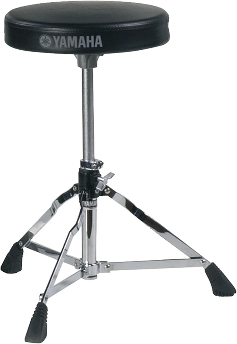 Drumkruk - Drumzadel - Muziek Maken - Verstelbare Voeten - 60H cm - Zwart