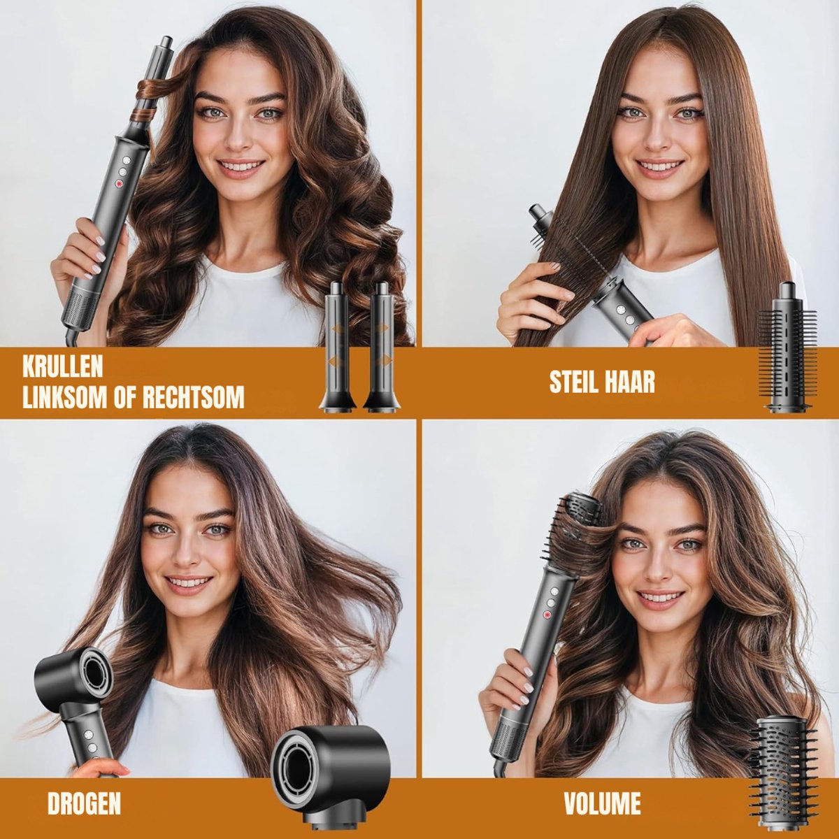 SCH® 5 in 1 Krultang Zwart - afbeelding 3