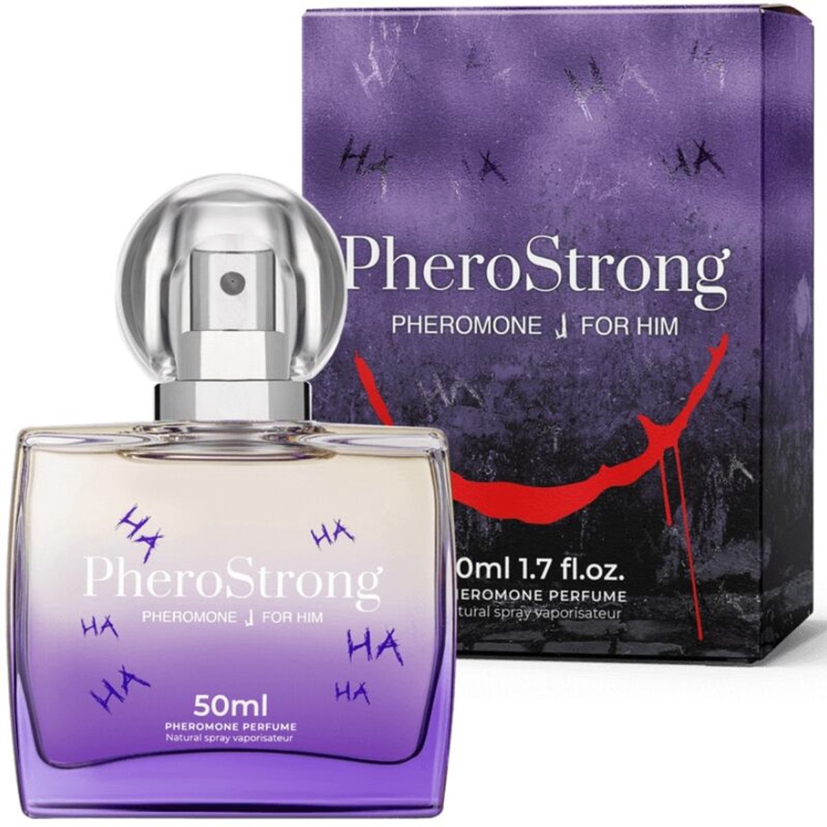 PheroStrong - J Feromonen spray voor mannen - Paars