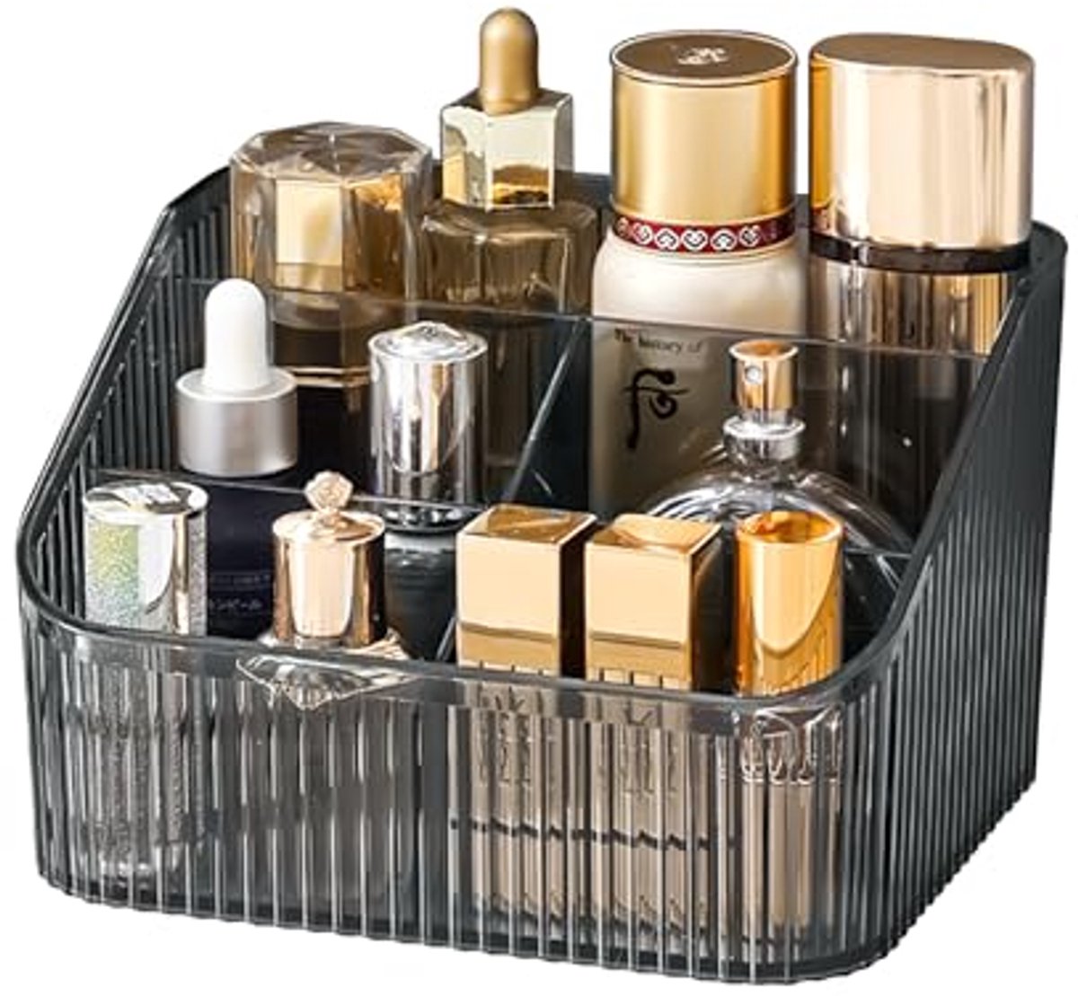 Make-up organizer met opbergvakken voor huidverzorging en cosmetica