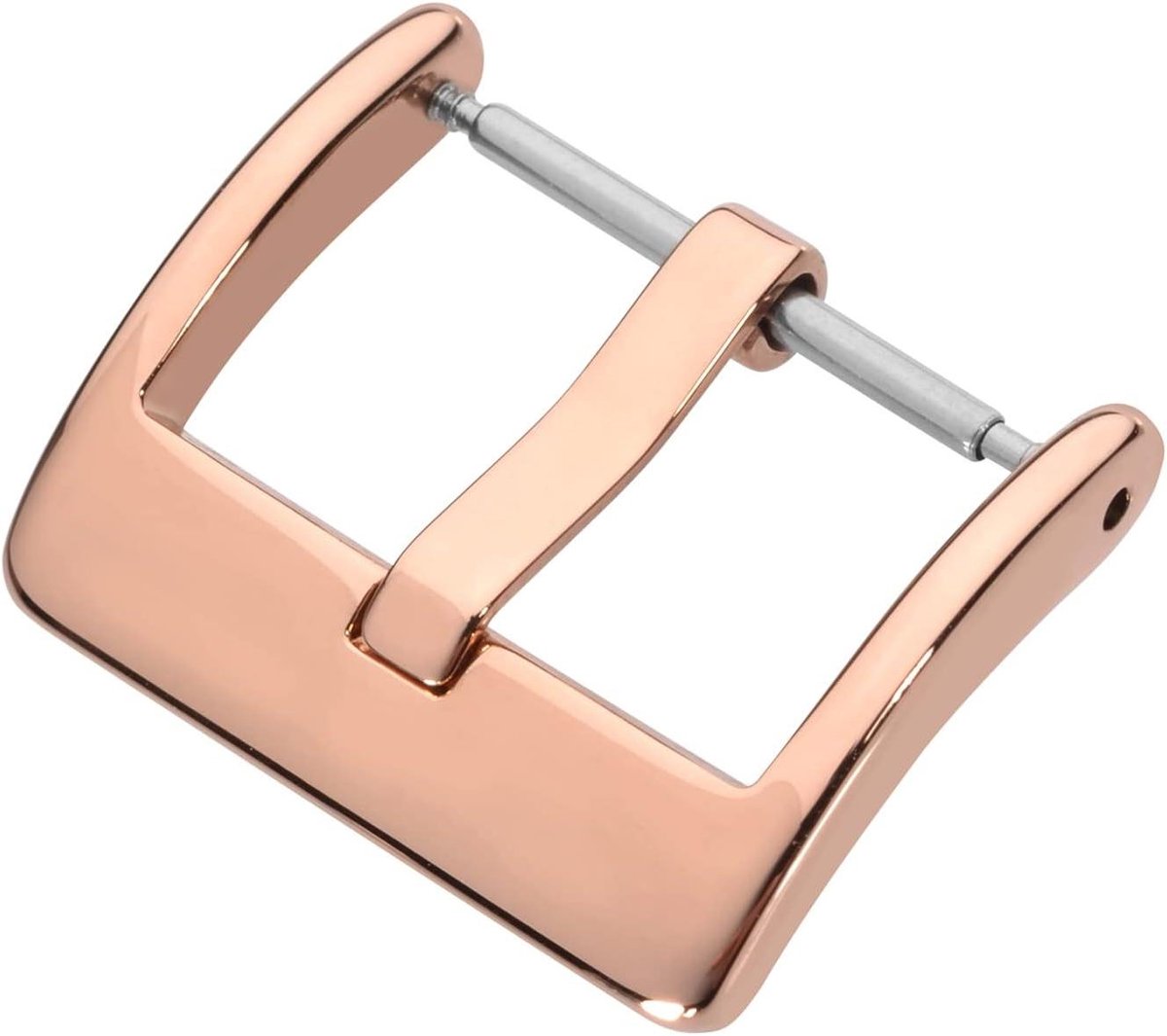 Horlogeband Vierkante Gesp Reservesluiting Roestvrij Staal Keuze Uit Kleur en Maat Rosegold Breedte Gesp 18mm Aanbieding Riem Casablanca Stijlvol Design