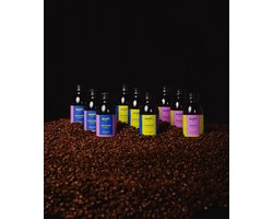 Georgie’s Cold Brew Koffie Proefpakket - Cold Brew King Maxi – 9x125ml (9 stuks) - Smaken: Brazil, Colombia & Ethiopia - Koude Koffie - Ijskoffie - Iced Coffee - Cold Drip Koffie