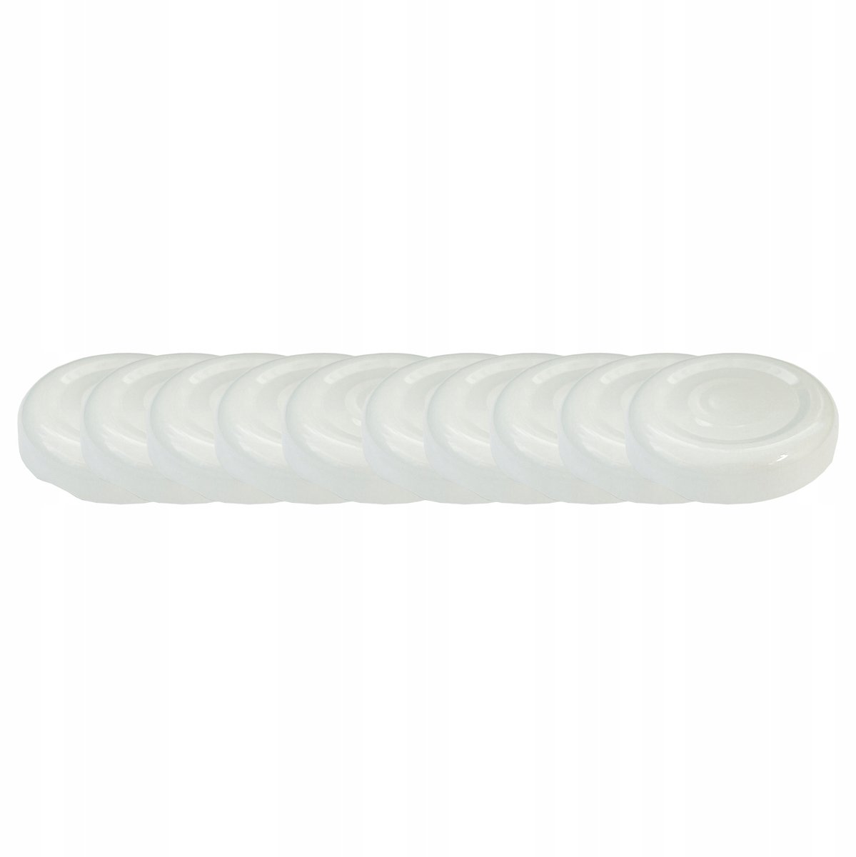 Set van 10 Zilveren Schroefdeksels voor Potten - 38mm