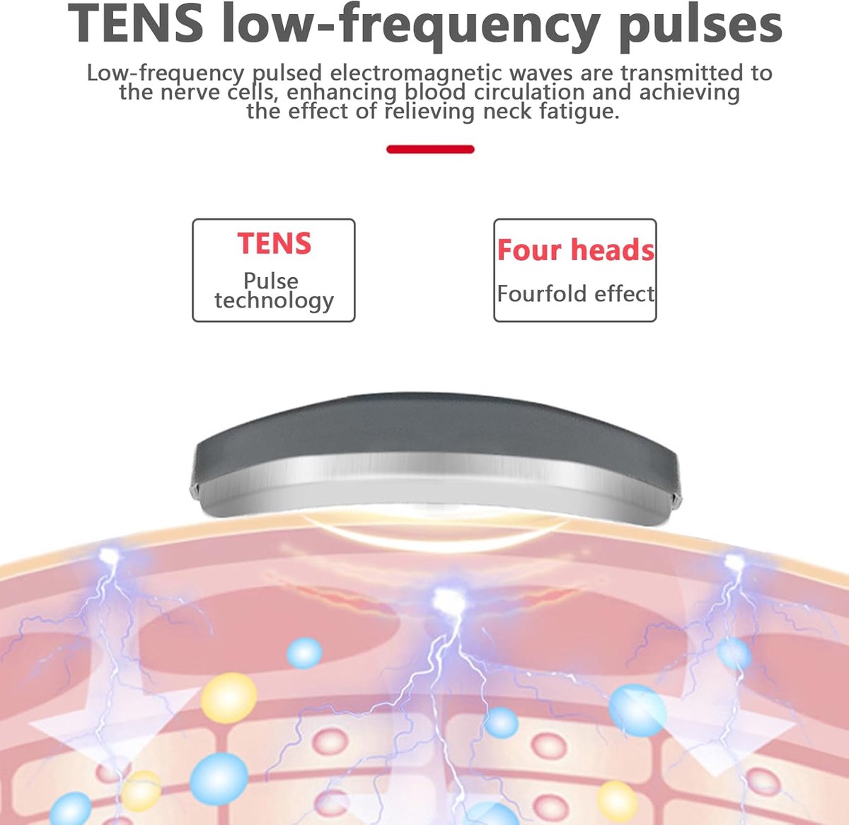 Massageapparaten Draagbaar Nekmassageapparaat met 9 - afbeelding 2