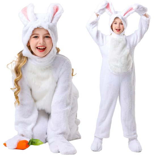 Combinaison Animaux - Déguisement de lapin - Set Animaux Lapins , idéal pour les jeux de rôle de Noël des Enfants