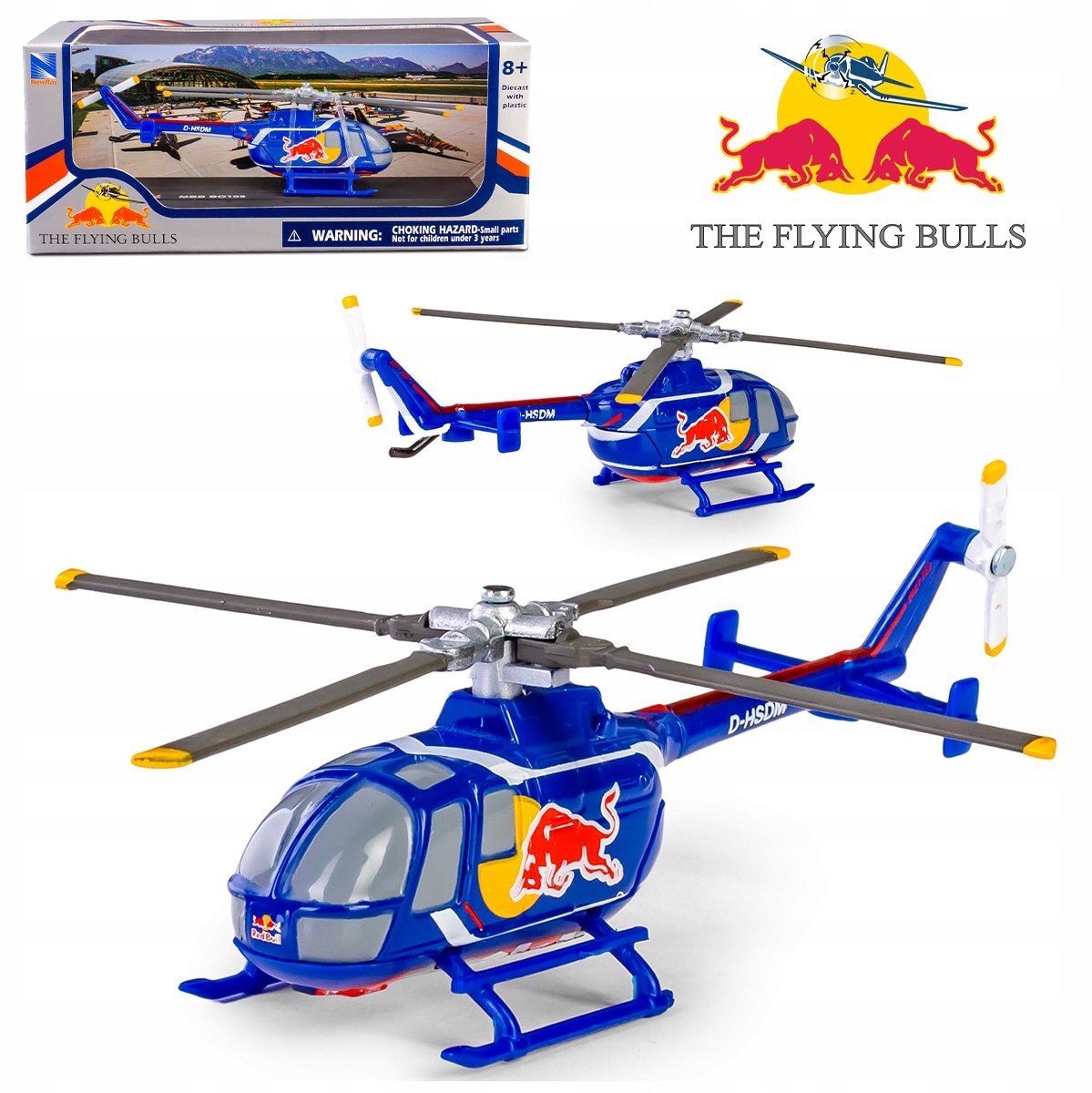 Model Helikopter MBB BO105 Schaal 1:90 - Metalen Vliegende Stier
