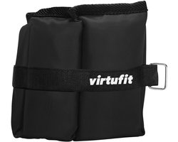 VirtuFit Verstelbare Enkel- en Polsgewichten - Zwart - 2 x 1 kg - Nylon - Set - Stevig & Duurzaam - Makkelijk Afneembaar - Stevige Klittenband Sluitingen - Enkelgewichten - Enkelband Fitness - Polsgewichten 1 kg