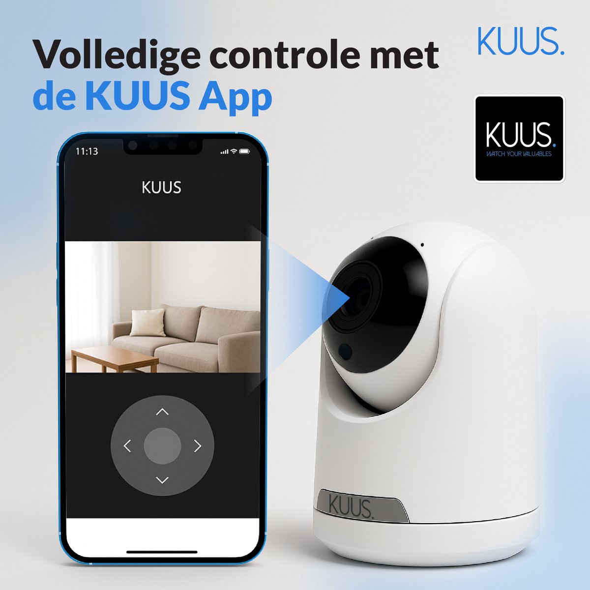 Afbeelding 3 van KUUS BC1 2K Wifi Camera - Beveiligingscamera Binnen met