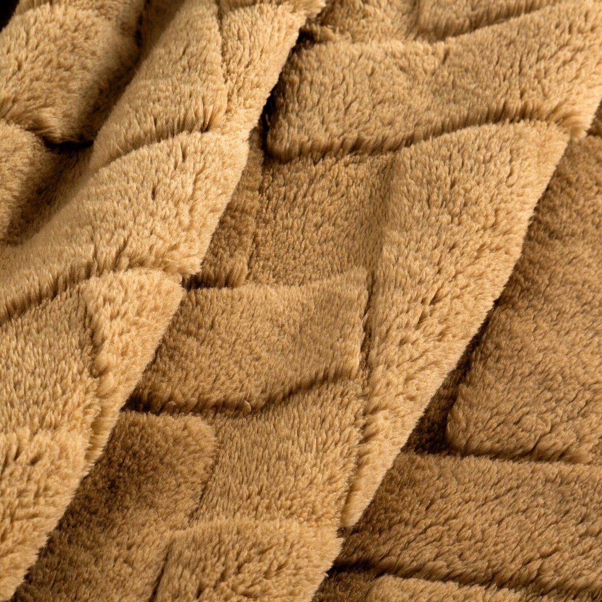 Luxe Pluche Deken 170x210cm - Zacht & Warm - Visgraat Patroon