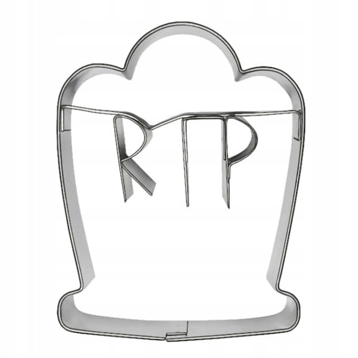 Halloween Koekjesvorm Grafsteen RIP 7,2 cm - Metaal