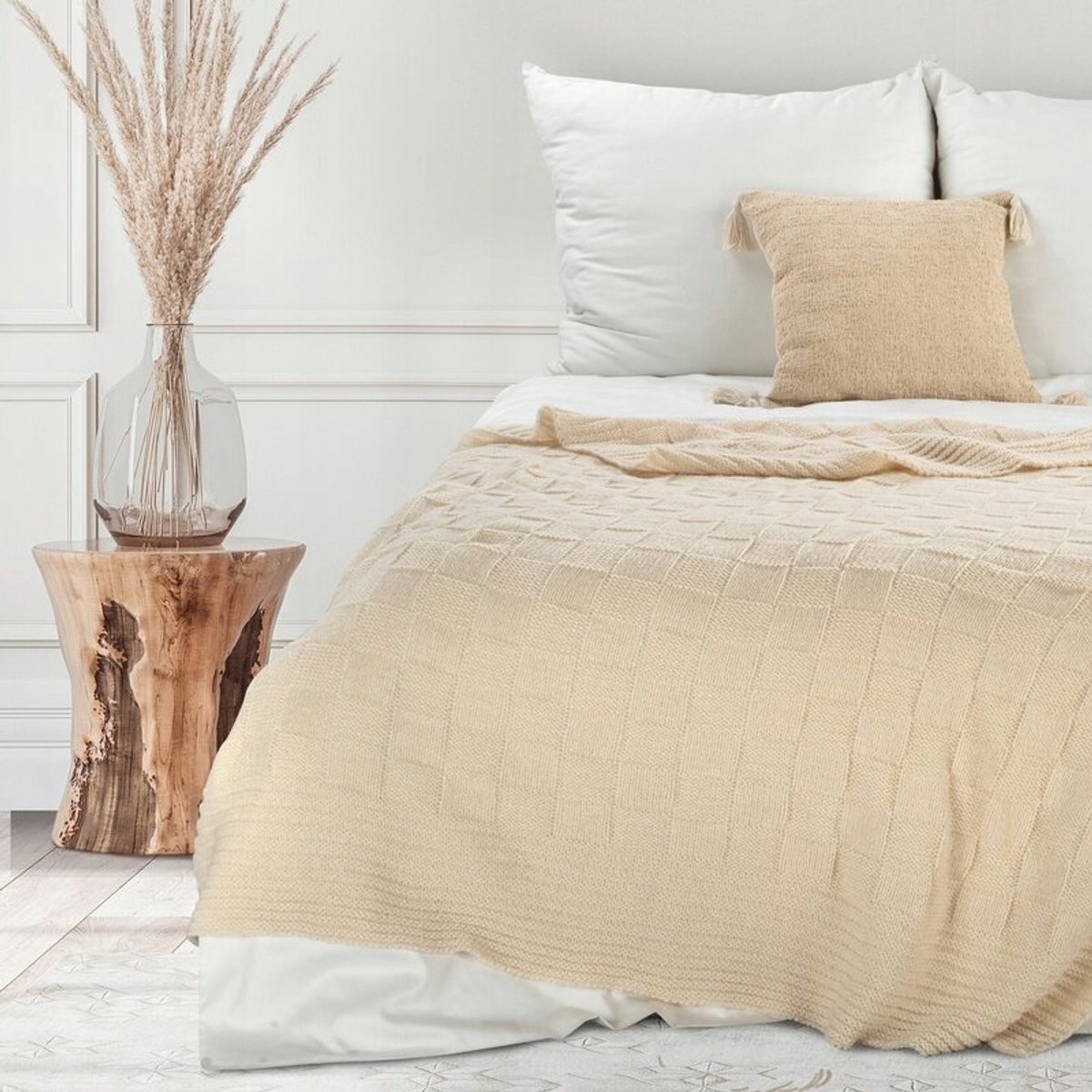 Eurofirany Plaid Pluche Deken Crème 130x170 cm