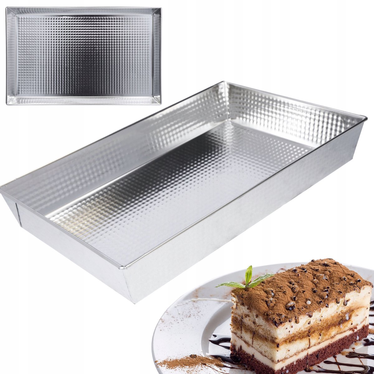 Rechthoekige Bakplaat 40x25 cm - Gelijkmatige Warmte