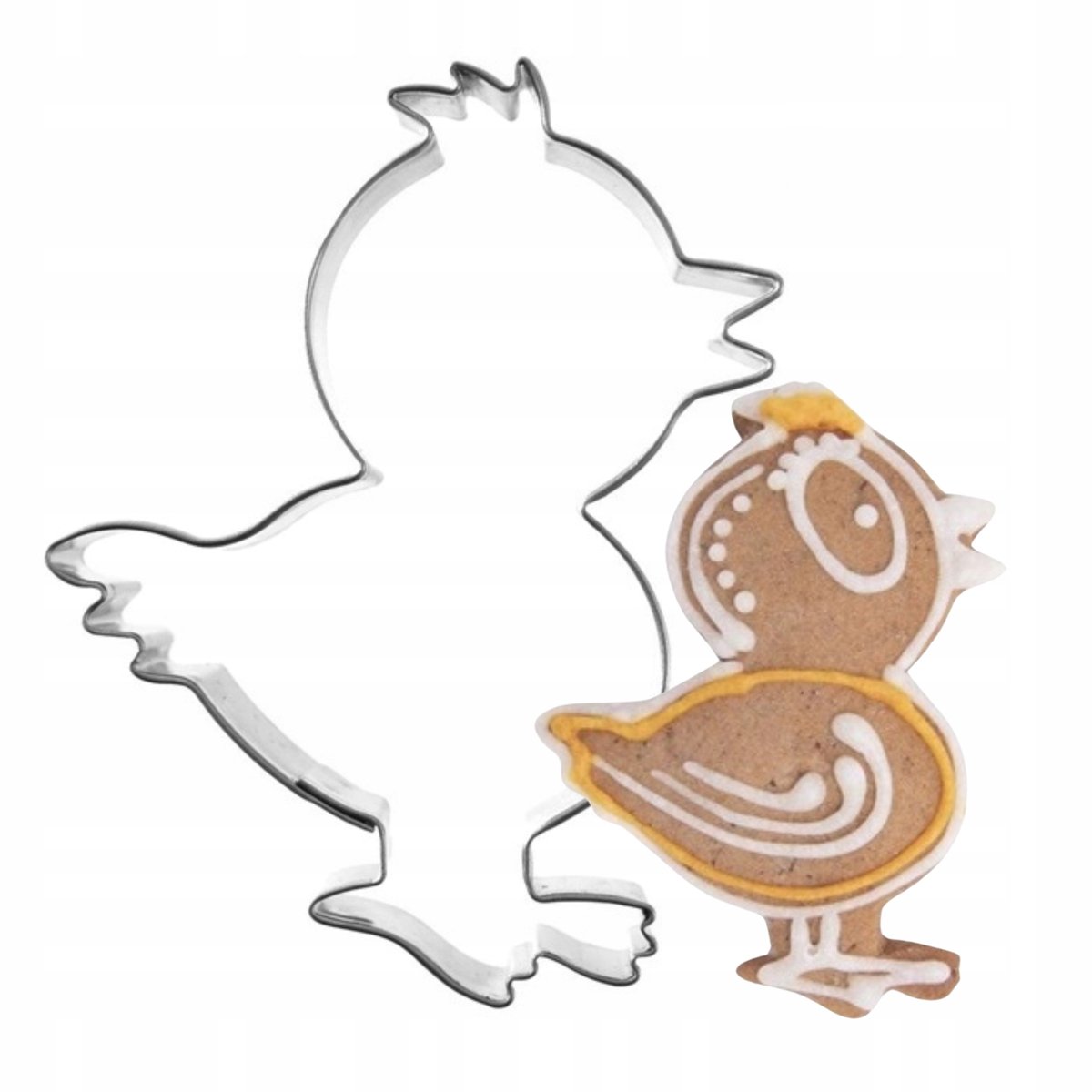 Paas Koekjesvorm Kip - Roestvrij Staal, 7 cm