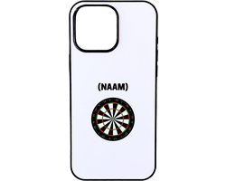 Hacebo® - Darten met eigen naam telefoonhoesje - Dartbord - Darter - telefoonhoesjes - Sport - hoesje geschikt voor iPhone 16 Pro Max