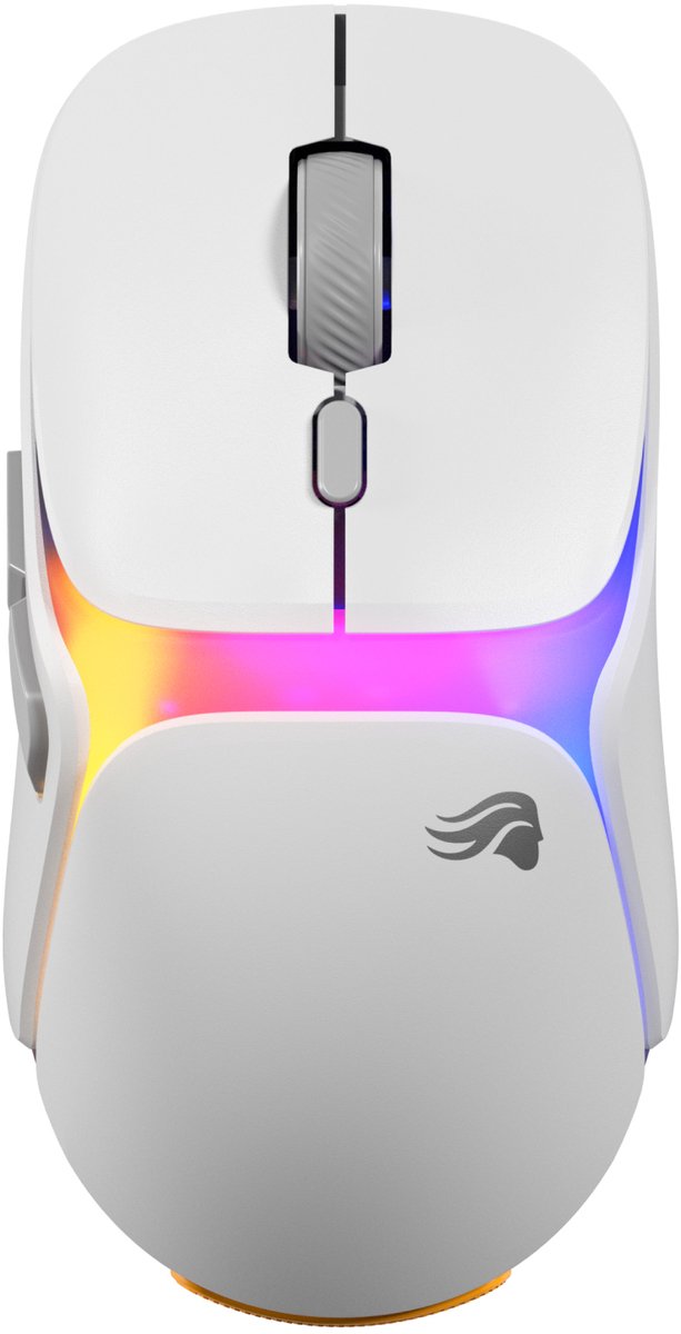 Glorious Gaming Model O3 Wireless - Draadloze Gaming Muis - 30K DPI - InfinitePlay-batterijsysteem - Optisch - RGB - Wit